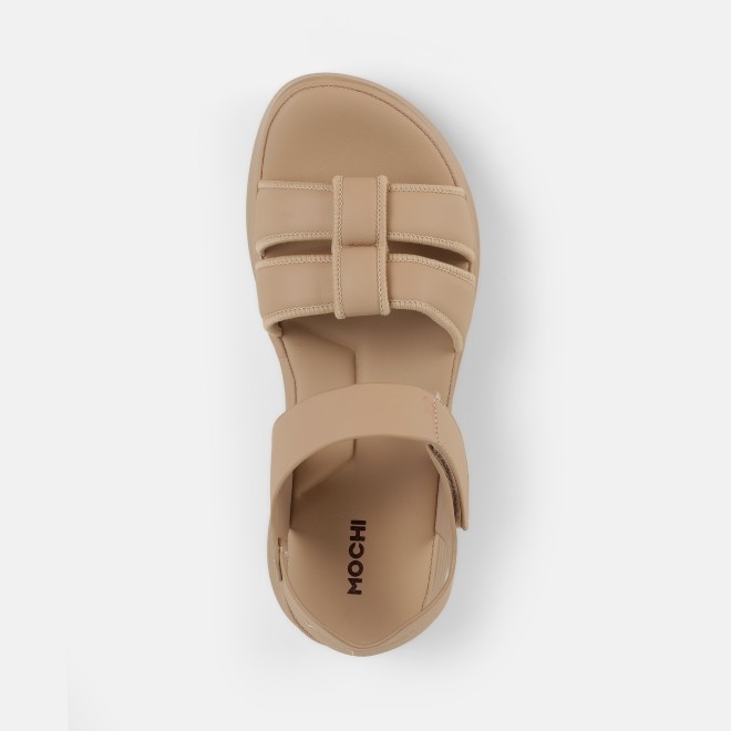 Mochi Women Beige-red Casual Sandals (SKU: 33-634-89-36)