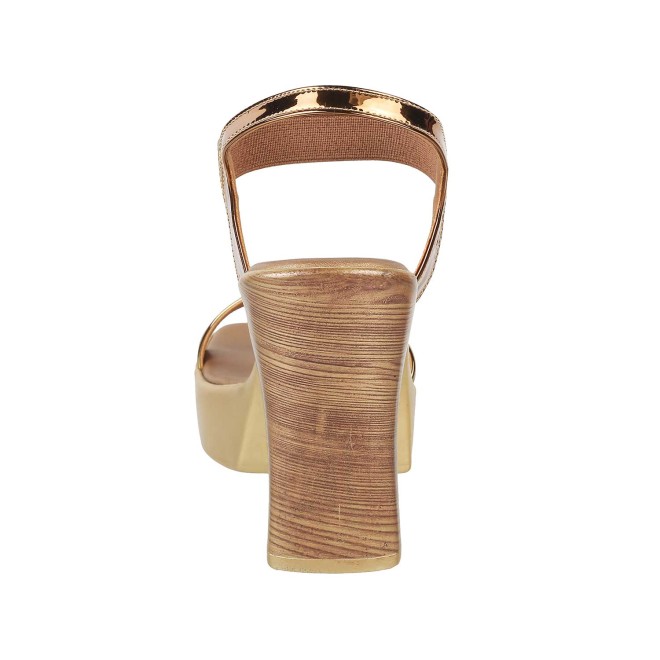 Mochi Women Antique-Gold Casual Sandals (SKU: 33-673-28-39)