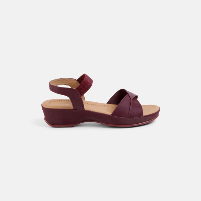 Mochi Women Wine Casual Sandals (SKU: 33-799-58-36)