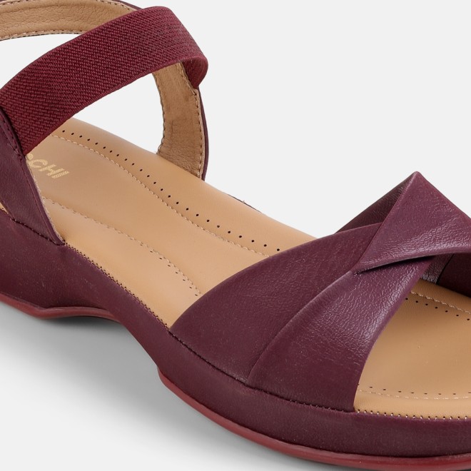 Mochi Women Wine Casual Sandals (SKU: 33-799-58-36)