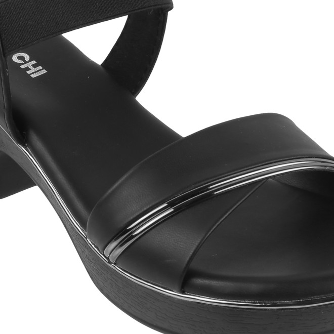 Mochi Women Black Casual Sandals (SKU: 33-800631-11-36)