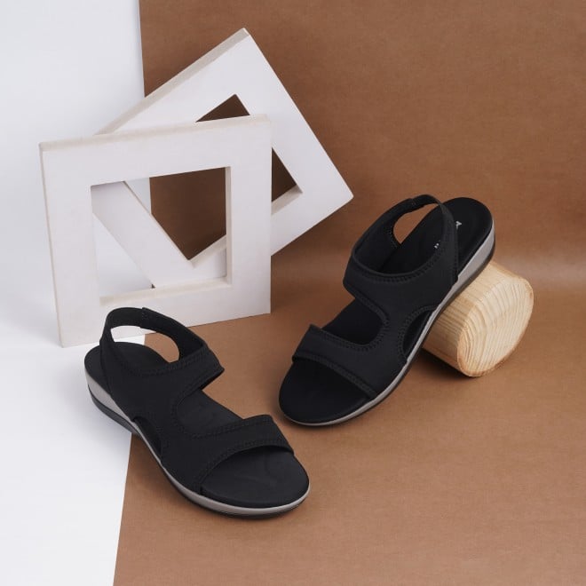 Women Black Casual Sandals