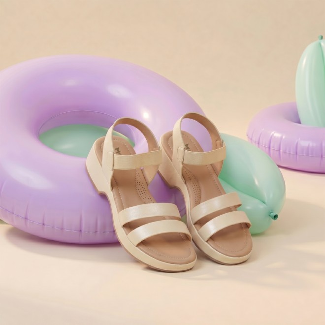 Mochi Women Yellow Casual Sandals