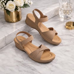 Women Beige Casual Sandals