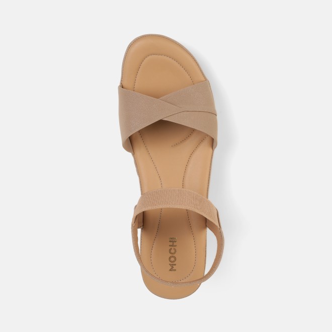 Mochi Women Beige Casual Sandals (SKU: 33-800799-20-36)