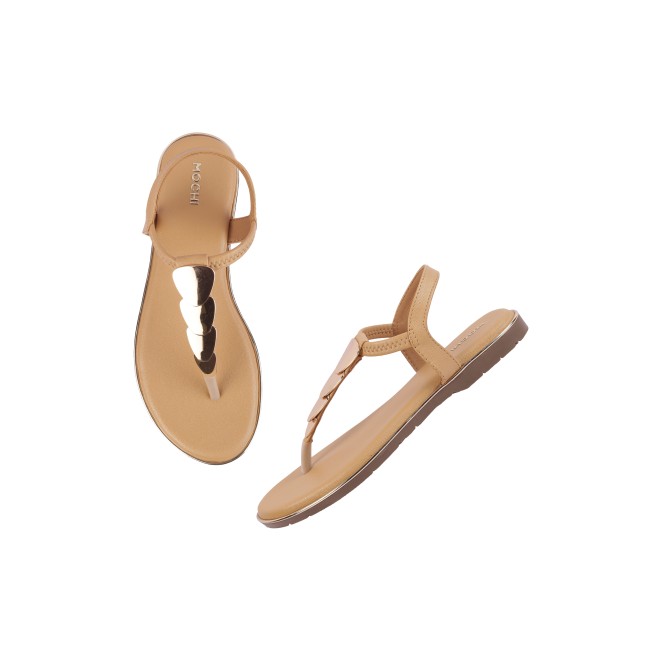 Mochi Women Beige-red Casual Sandals (SKU: 33-800925-89-37)