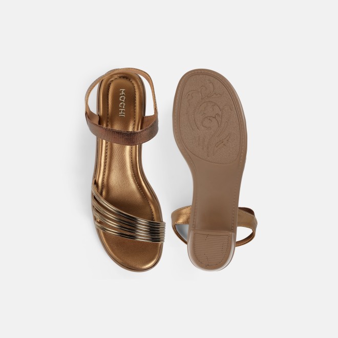 Mochi Women Antic-gold Casual Sandals (SKU: 33-801157-28-36)