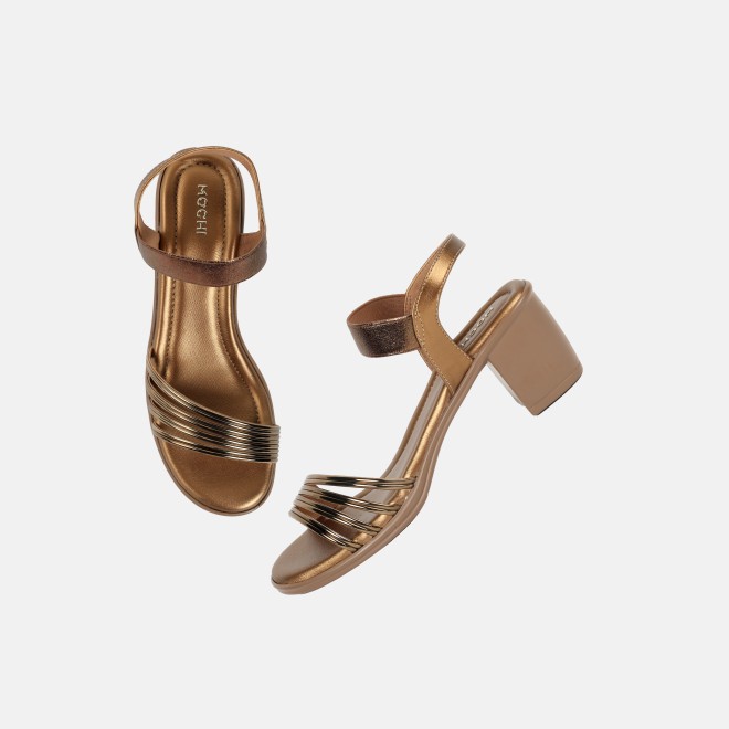 Mochi Women Antic-gold Casual Sandals (SKU: 33-801157-28-36)