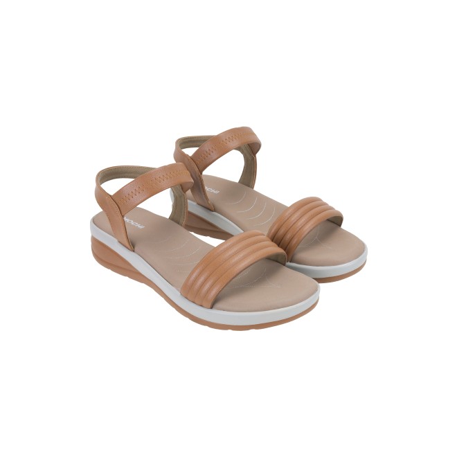 Mochi Women Tan Casual Sandals (SKU: 33-801161-23-37)