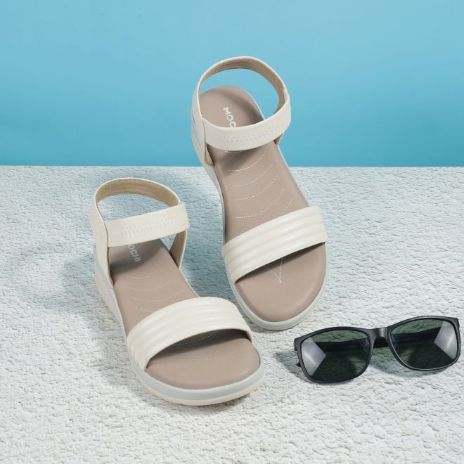 Women Beige Casual Sandals