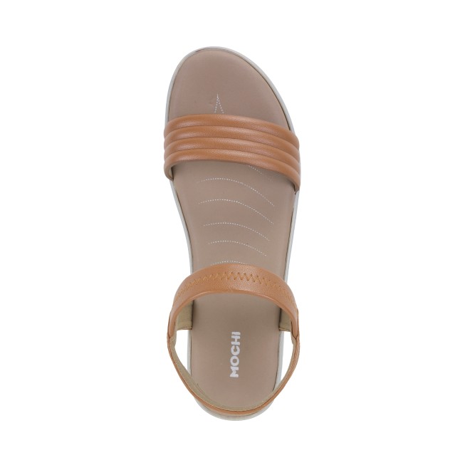 Mochi Women Tan Casual Sandals (SKU: 33-801161-23-37)