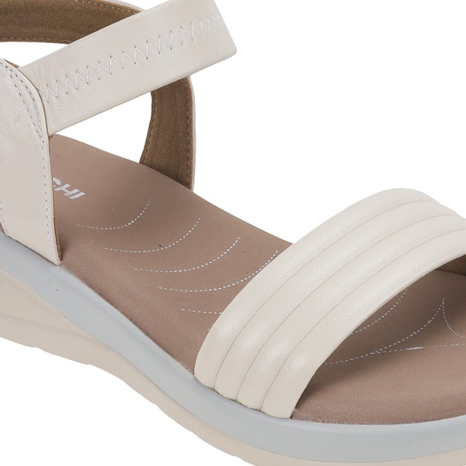 Mochi Women Beige Casual Sandals (SKU: 33-801161-20-36)