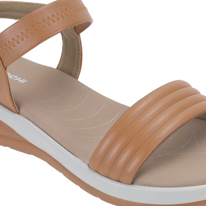 Mochi Women Tan Casual Sandals (SKU: 33-801161-23-37)
