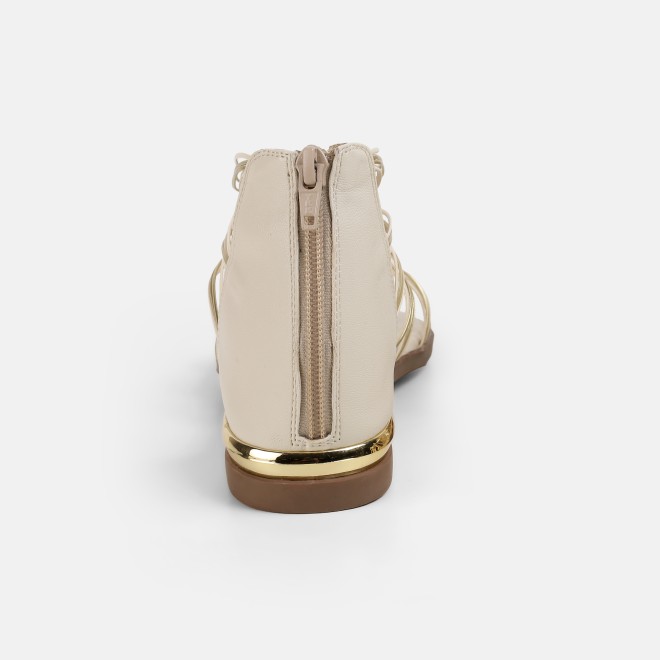 Mochi Women Beige Casual Gladiators (SKU: 33-801231-20-36)