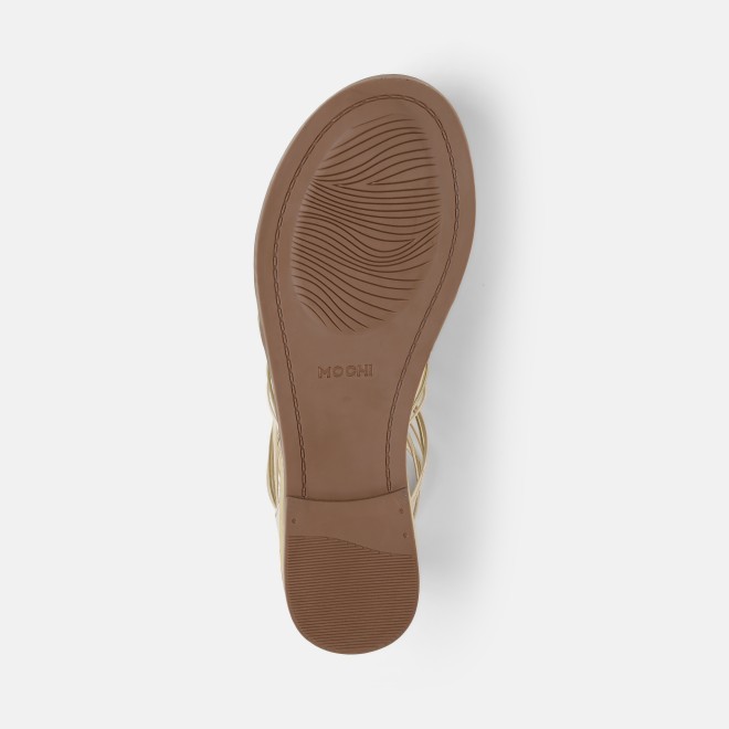 Mochi Women Beige Casual Gladiators (SKU: 33-801231-20-36)