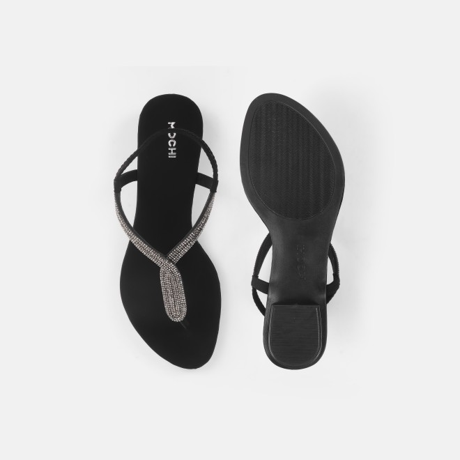 Mochi Women Black Casual Sandals (SKU: 33-801233-11-36)