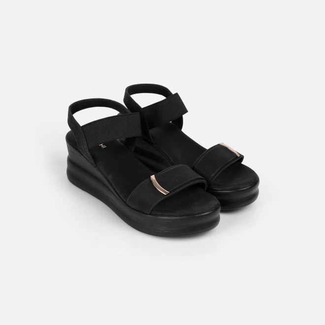 Mochi Women Black Casual Sandals (SKU: 33-801285-11-36)