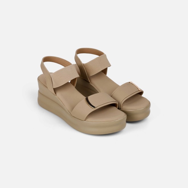 Mochi Women Tan Casual Sandals (SKU: 33-801285-23-36)
