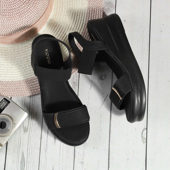 Women Black Casual Sandals