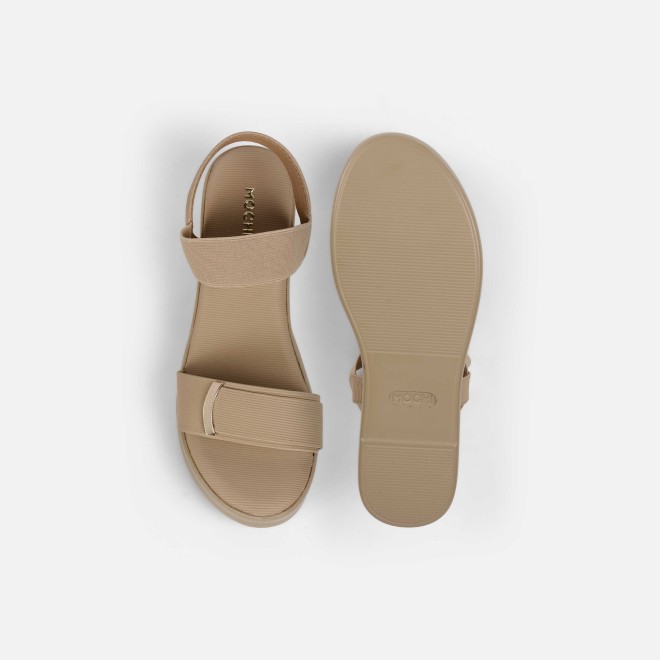 Mochi Women Tan Casual Sandals (SKU: 33-801285-23-36)