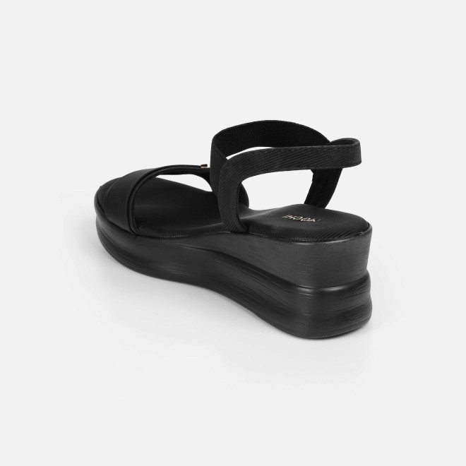 Mochi Women Black Casual Sandals (SKU: 33-801285-11-36)