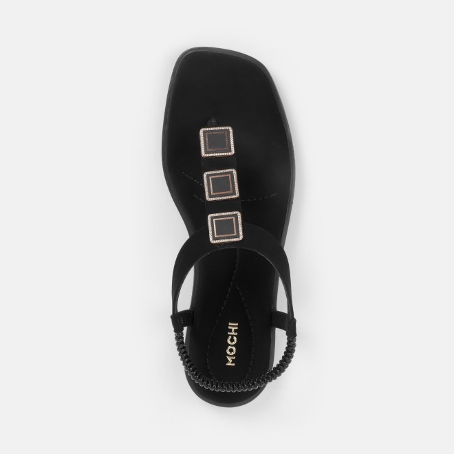 Mochi Women Black Casual Sandals (SKU: 33-801286-11-36)