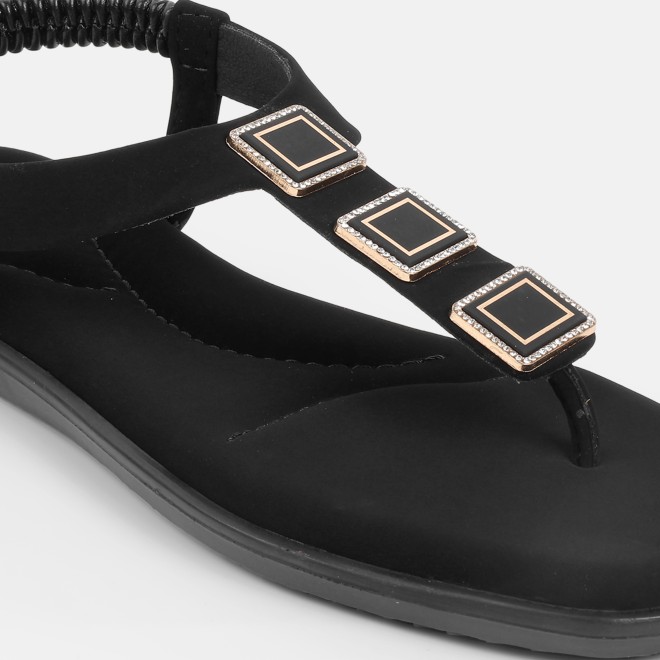 Mochi Women Black Casual Sandals (SKU: 33-801286-11-36)