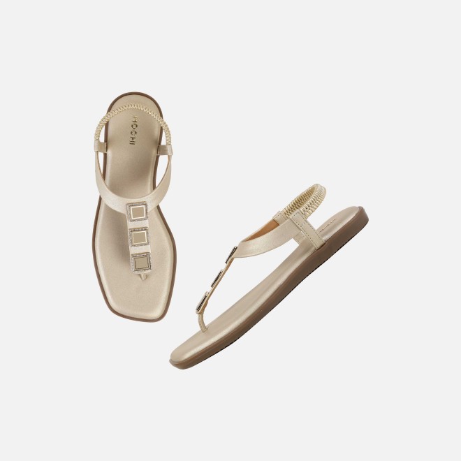 Mochi Women Beige Casual Sandals (SKU: 33-801286-20-36)