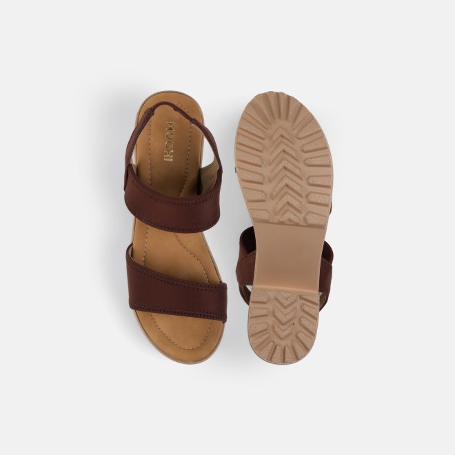 Mochi Women Brown Casual Sandals (SKU: 33-809815-12-36)