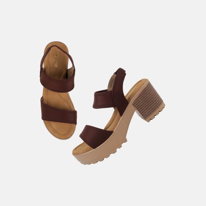 Mochi Women Brown Casual Sandals (SKU: 33-809815-12-36)