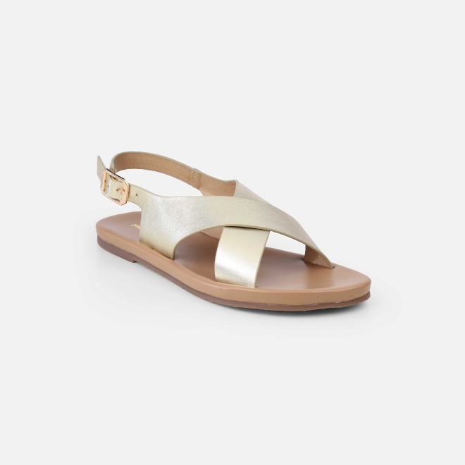 Mochi Women Gold Casual Sandals (SKU: 33-815-15-36)