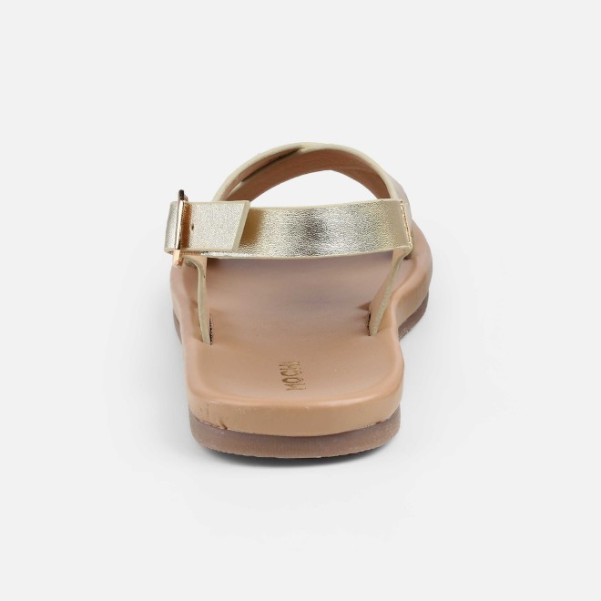 Mochi Women Gold Casual Sandals (SKU: 33-815-15-36)