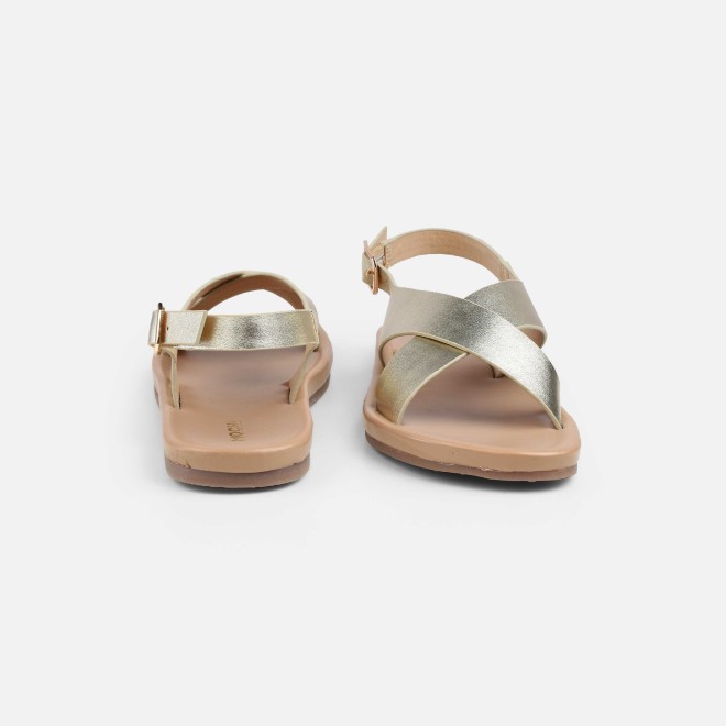 Mochi Women Gold Casual Sandals (SKU: 33-815-15-36)