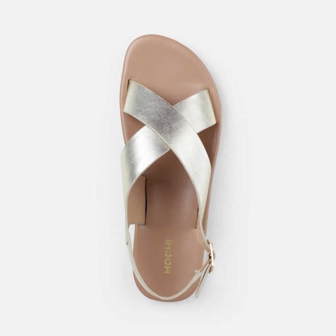 Mochi Women Gold Casual Sandals (SKU: 33-815-15-36)