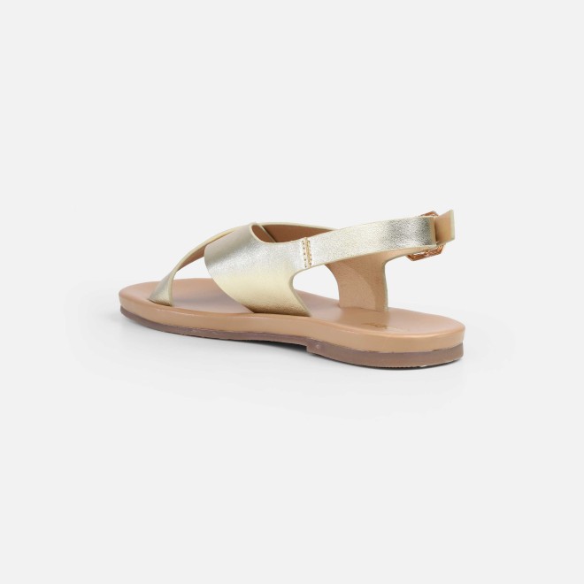 Mochi Women Gold Casual Sandals (SKU: 33-815-15-36)