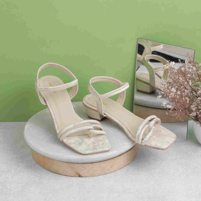 Mochi Women Gold Casual Sandals (SKU: 33-830-15-39)