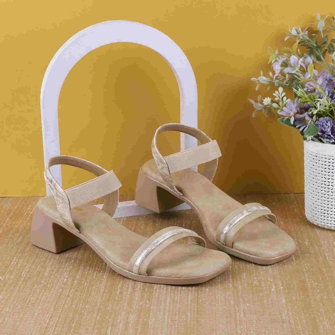 Mochi Women Beige Casual Sandals (SKU: 33-844-20-40)
