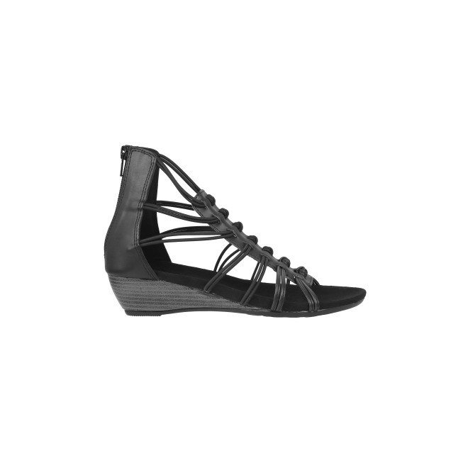Mochi Women Black Casual Gladiators (SKU: 33-881-11-36)