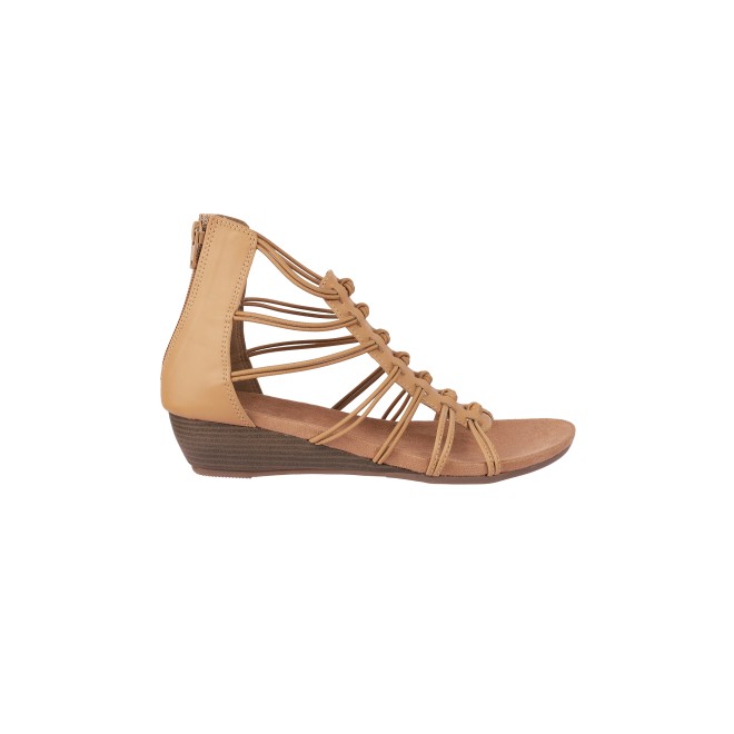 Mochi Women Beige Casual Gladiators (SKU: 33-881-20-37)