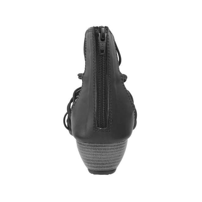 Mochi Women Black Casual Gladiators (SKU: 33-881-11-36)
