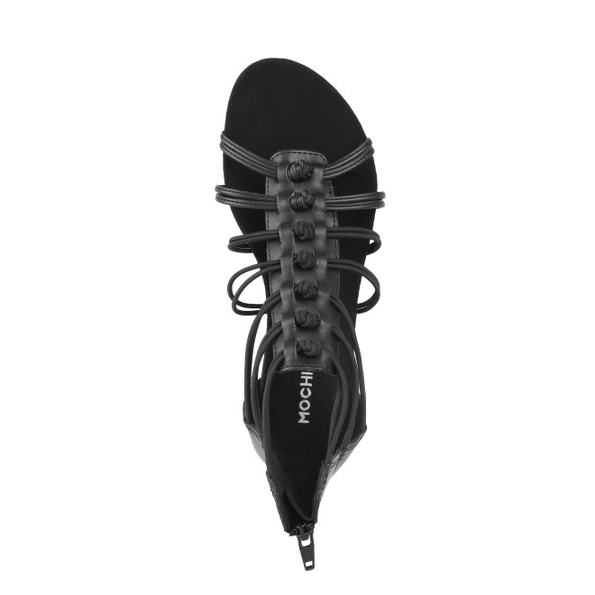 Mochi Women Black Casual Gladiators (SKU: 33-881-11-36)