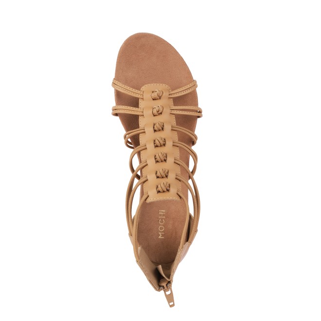 Mochi Women Beige Casual Gladiators (SKU: 33-881-20-37)