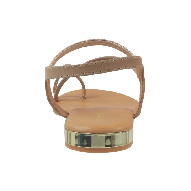 Mochi Women Khaki Casual Sandals (SKU: 33-900251-62-36)