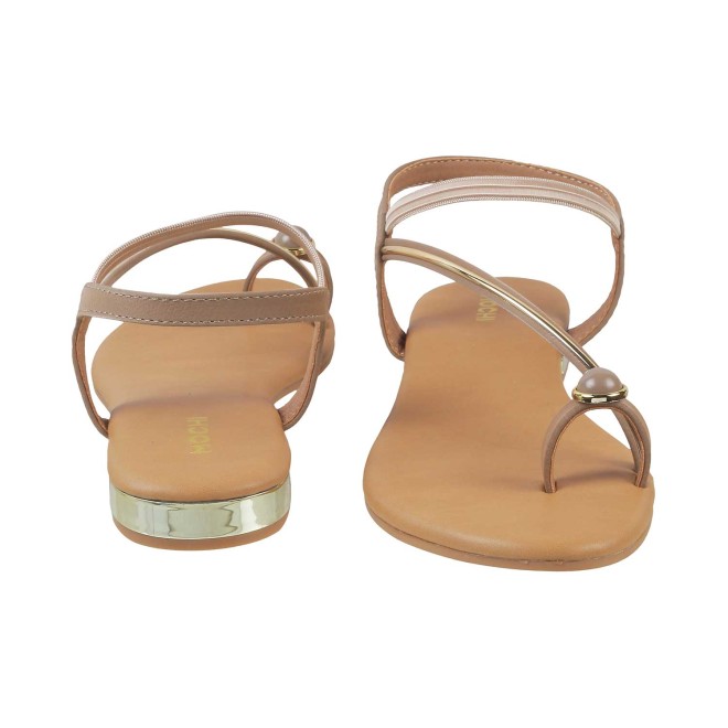 Mochi Women Khaki Casual Sandals (SKU: 33-900251-62-36)