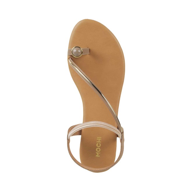 Mochi Women Khaki Casual Sandals (SKU: 33-900251-62-36)