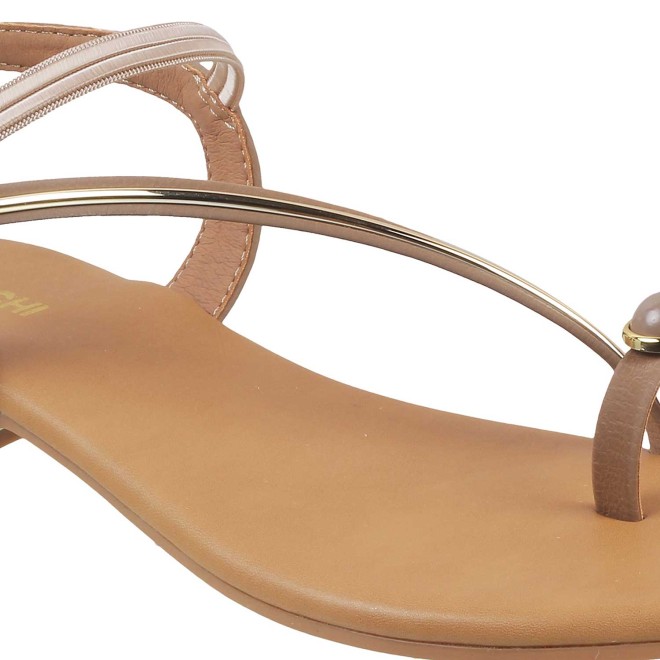Mochi Women Khaki Casual Sandals (SKU: 33-900251-62-36)