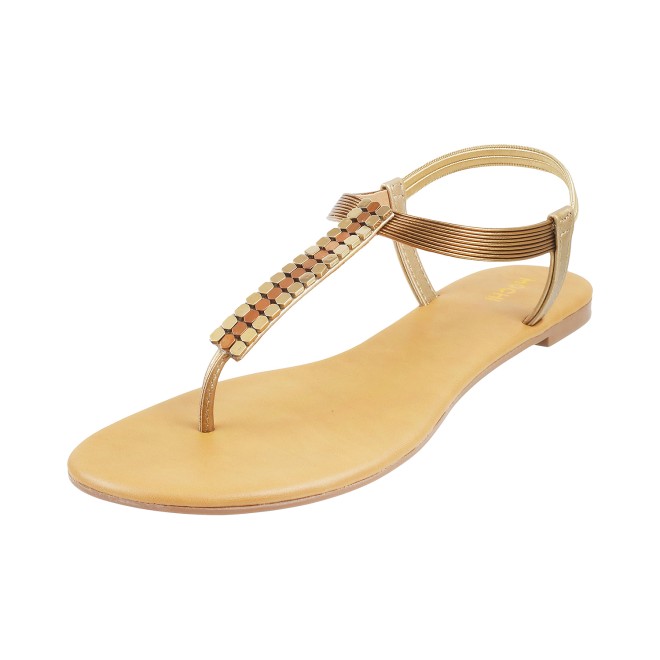 Mochi Women Antic-gold Casual Sandals (SKU: 33-903137-28-36)