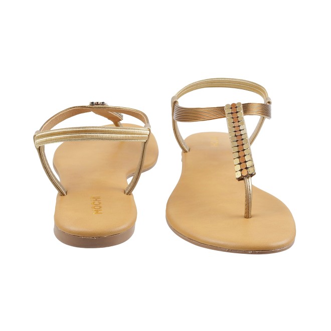 Mochi Women Antic-gold Casual Sandals (SKU: 33-903137-28-36)