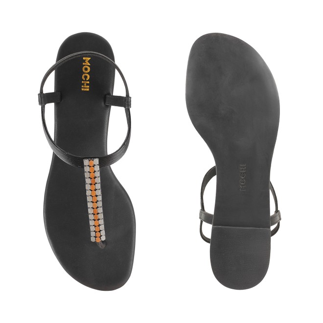 Mochi Women Black Casual Sandals (SKU: 33-903137-11-36)