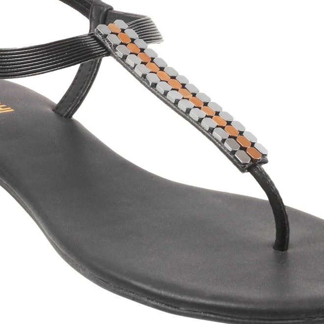 Mochi Women Black Casual Sandals (SKU: 33-903137-11-36)